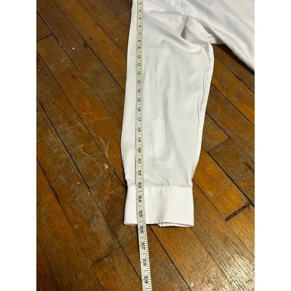 White Banana Republic Athletic-Fit Button-Down Dress‎ Shirt - (Men's L)
